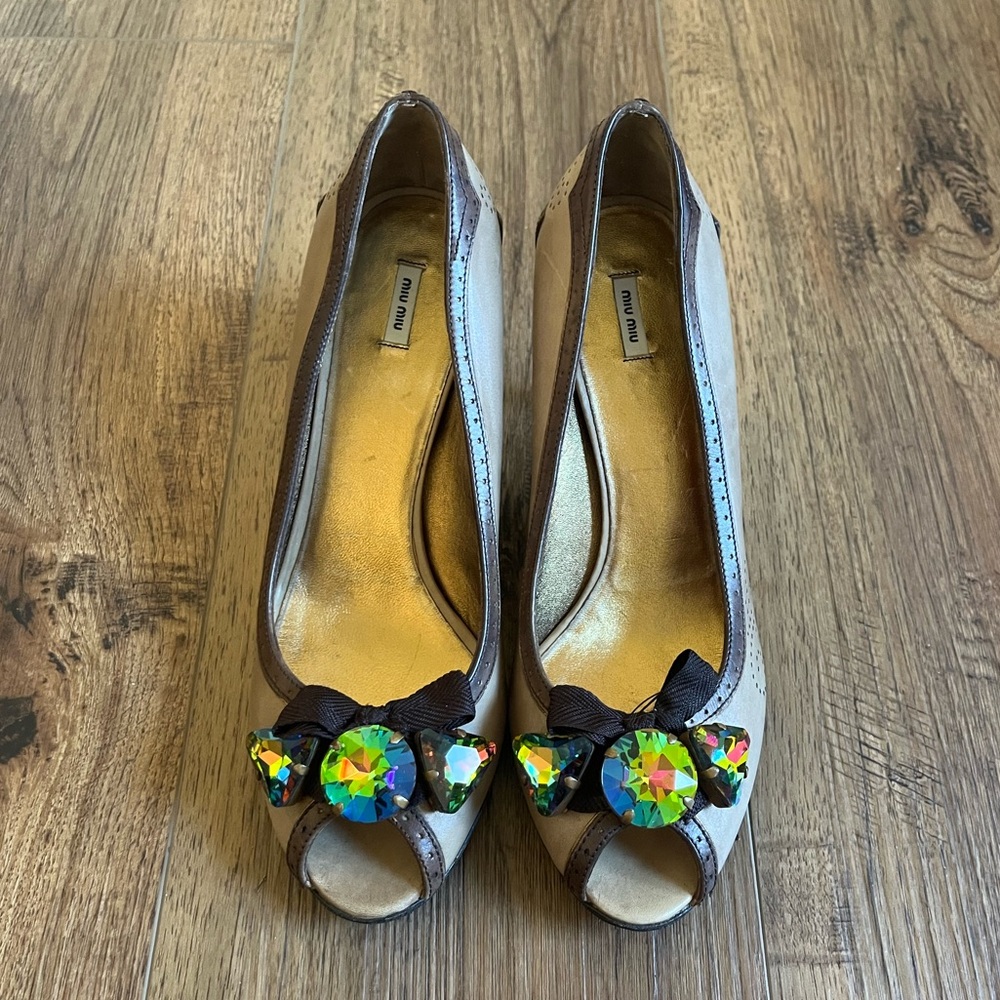 Miu Miu Crystal Heels